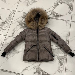 Little Girls Sam coat with fur